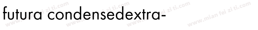 futura condensedextra字体转换